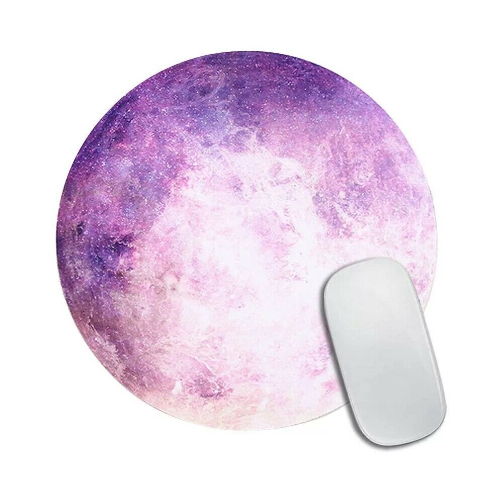 Space Round Mouse Pad Non Slip Mice Mat