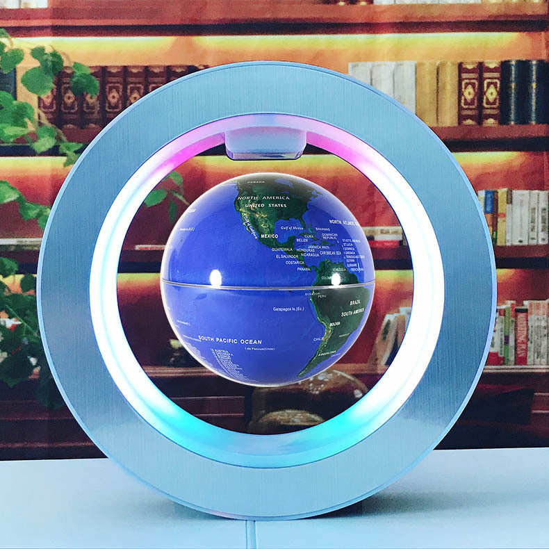 Round LED World Map Floating Globe