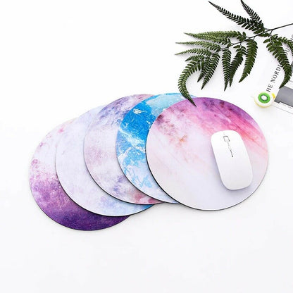 Space Round Mouse Pad Non Slip Mice Mat