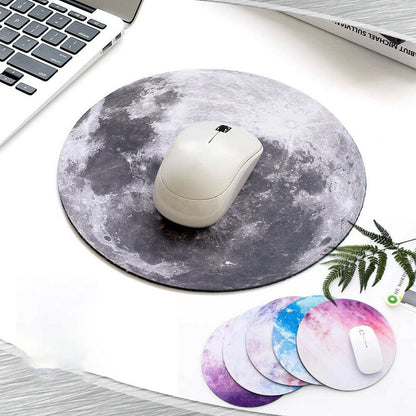 Space Round Mouse Pad Non Slip Mice Mat