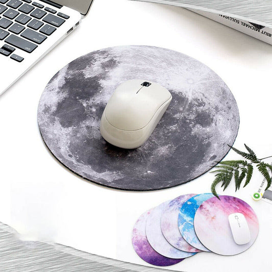 Space Round Mouse Pad Non Slip Mice Mat