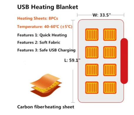 Winter Flannel Heated Blanket