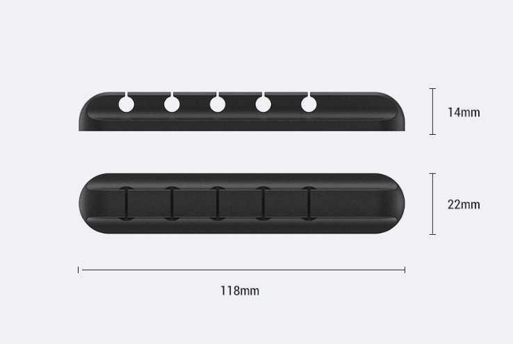 Silicone storage cable clamp