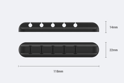 Silicone storage cable clamp