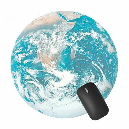 Space Round Mouse Pad Non Slip Mice Mat