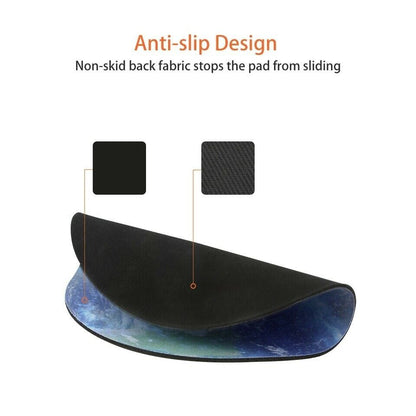 Space Round Mouse Pad Non Slip Mice Mat