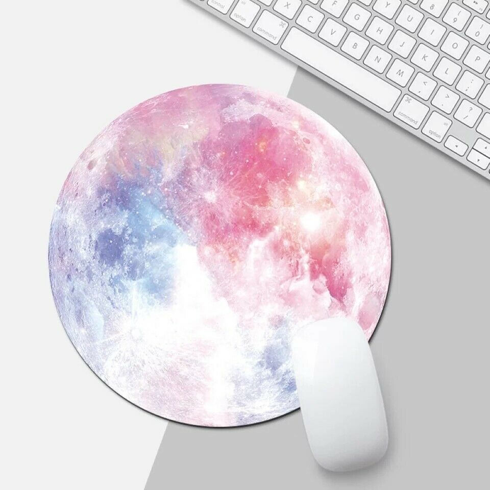 Space Round Mouse Pad Non Slip Mice Mat